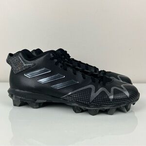 Adidas Men’s Size 13.0 Freak Spark Mid Black Metallic Football Cleats
